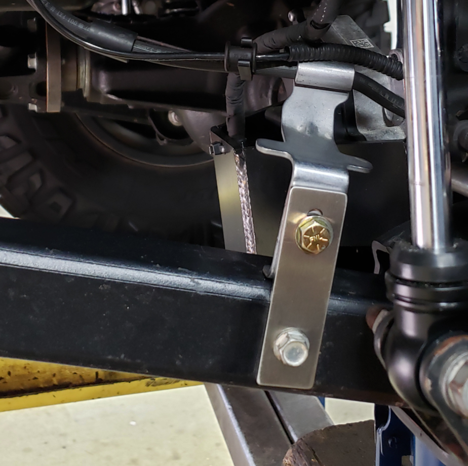 Jeep Wrangler Stainless Steel Front Brake Line Bracket Extension 2018  JL/JT Clayton Off Road