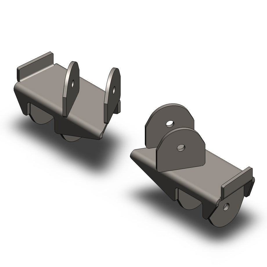 Jeep Wrangler Rear Frame Brackets 1997-2006 TJ Clayton Off Road