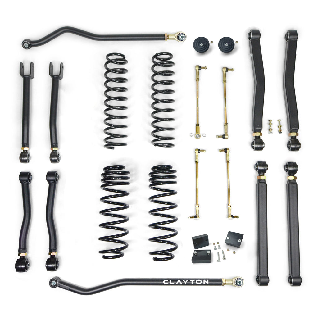 Jeep Wrangler 4XE 1.5 Inch Overland Plus Lift Kit 2021  JL Clayton Off Road