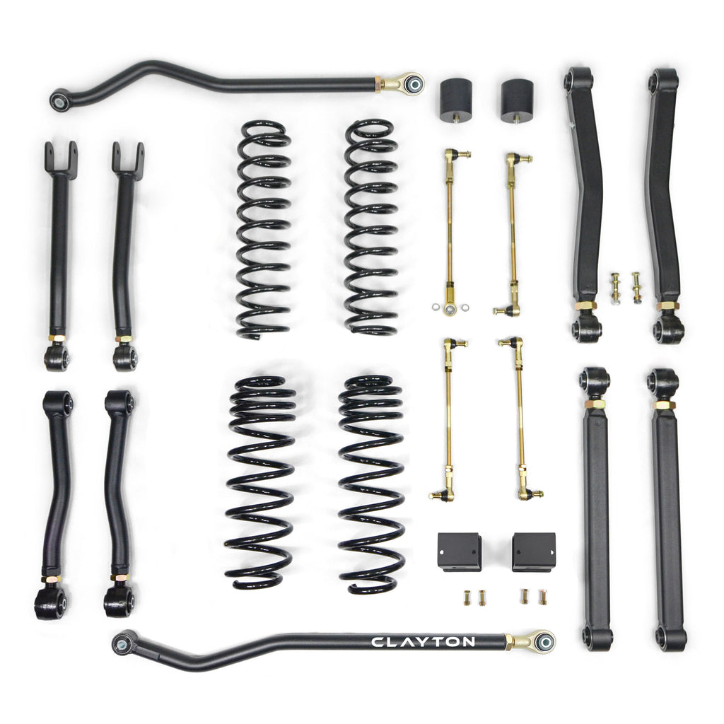 Jeep Wrangler 4XE 2.5 Inch Overland Plus Lift Kit 2021  JL Clayton Off Road