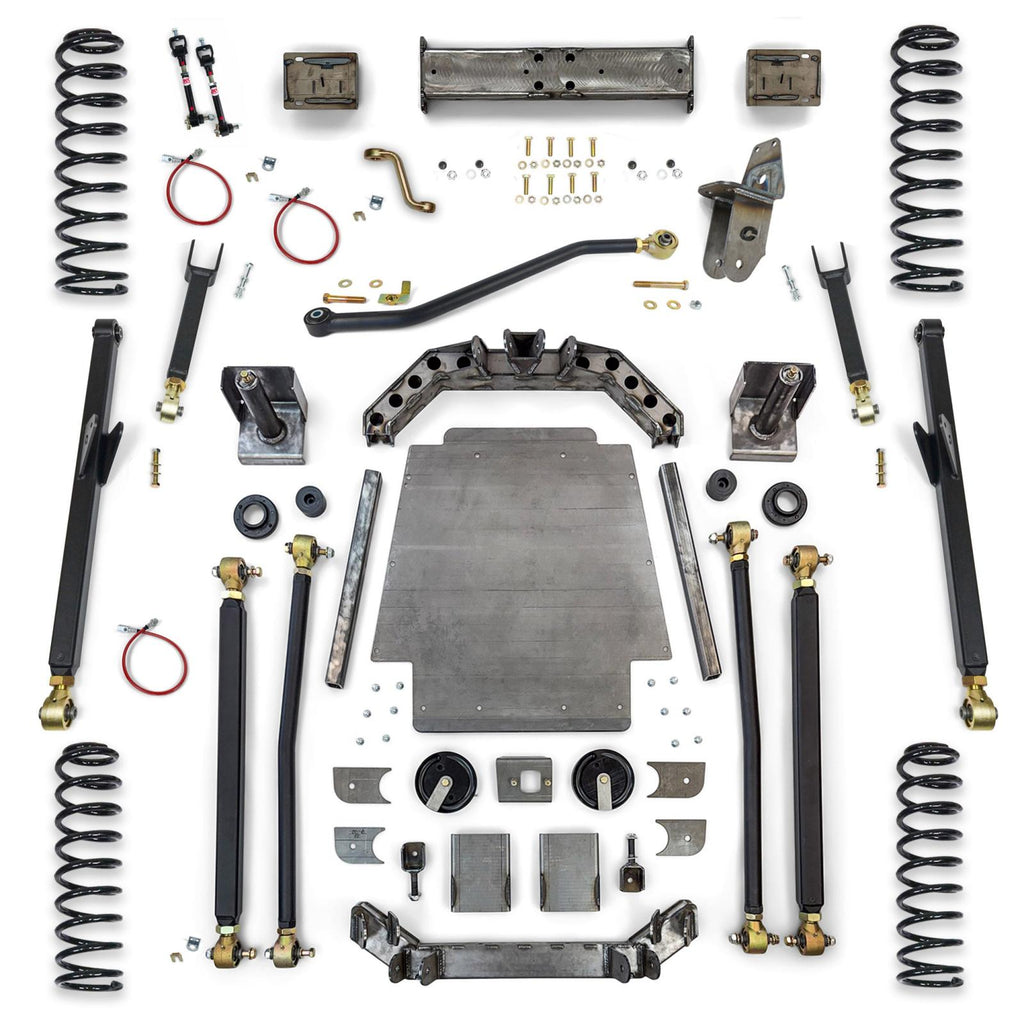 Jeep Cherokee 6.5 Inch Long Arm Lift Kit W/Rear Coil Conversion 1984-2001 XJ Clayton Off Road