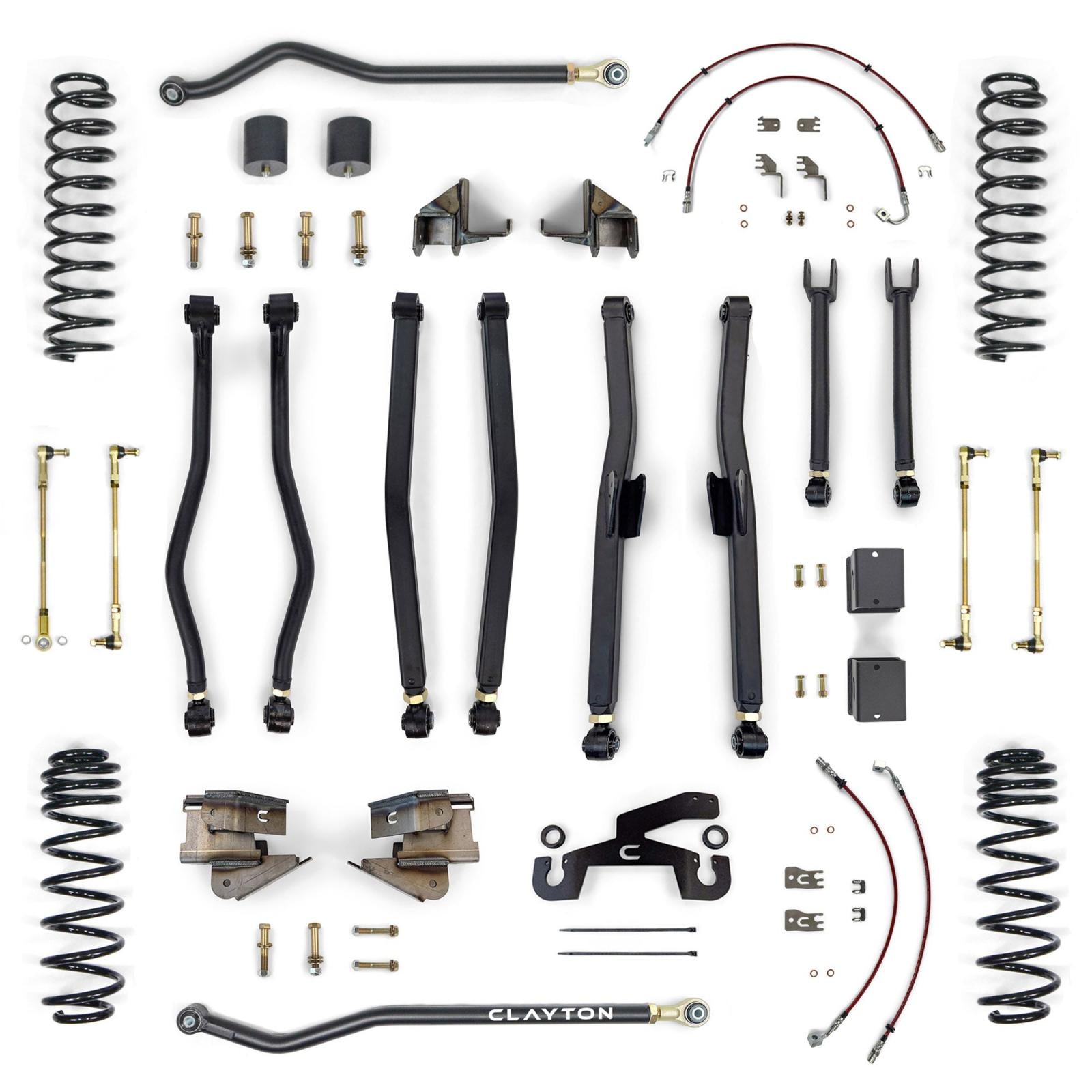 Jeep Wrangler Overland Plus 2.5 Inch Long Arm Lift Kit 2018  JL Clayton Off Road